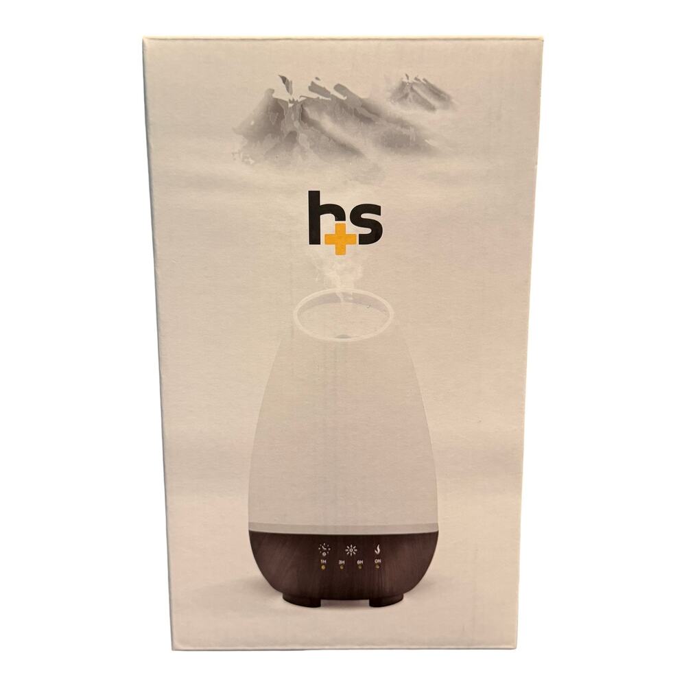 HealthSmart 500mL Essential Oil Diffuser Cool Mist Humidifier 7 LED White NEW